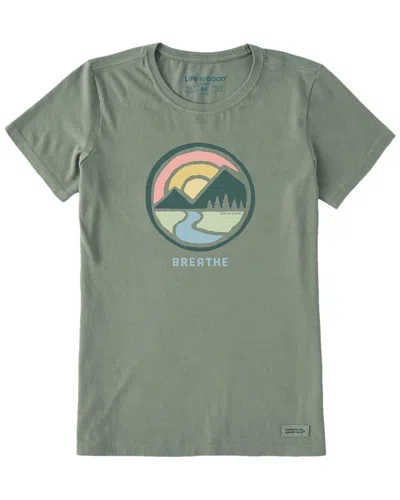 Life Is Good Crusher T-shirt In Green