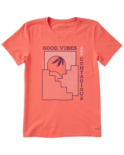 Life Is Good ® Crusher T-shirt In Pink