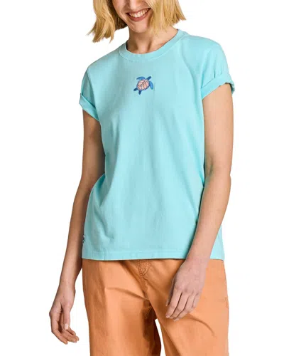 Life Is Good ® Crusher T-shirt In Aqua Blue