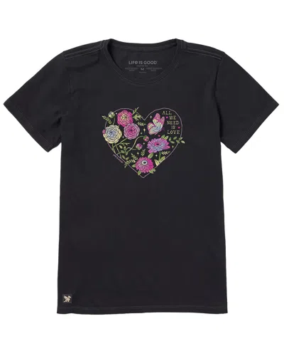 Life Is Good Crusher T-shirt In Black