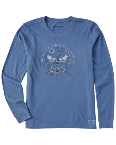 Life Is Good Crusher T-shirt In Blue