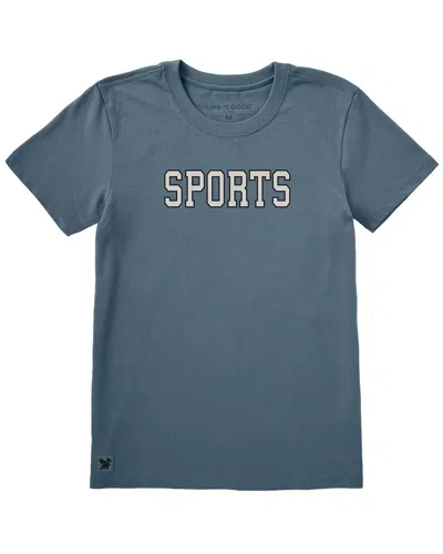 Life Is Good Crusher T-shirt In Blue