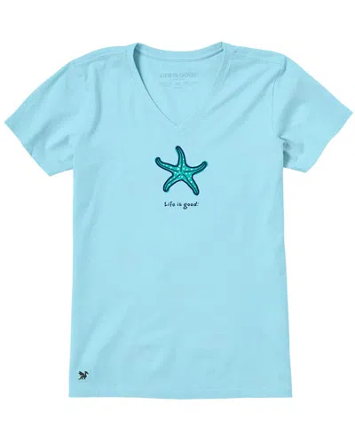 Life Is Good Crusher T-shirt In Blue
