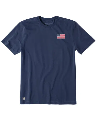 Life Is Good Crusher T-shirt In Blue
