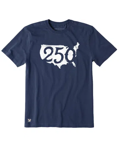 Life Is Good Crusher T-shirt In Blue