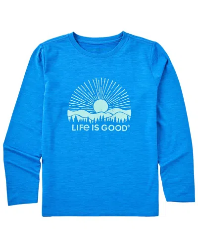 Life Is Good Kids'  Crusher T-shirt In Blue