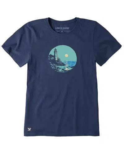 Life Is Good Crusher T-shirt In Blue