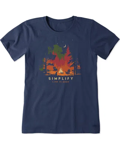 Life Is Good ® Crusher T-shirt In Blue