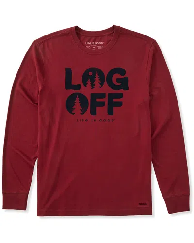 Life Is Good ® Crusher T-shirt In Burgundy