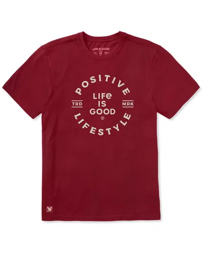 Life Is Good ® Crusher T-shirt In Burgundy