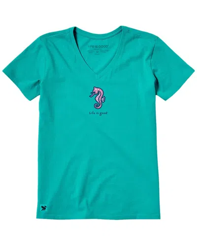 Life Is Good Crusher T-shirt In Blue