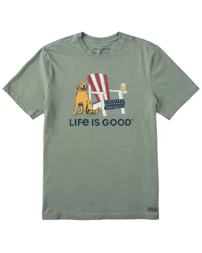 Life Is Good Crusher T-shirt In Green