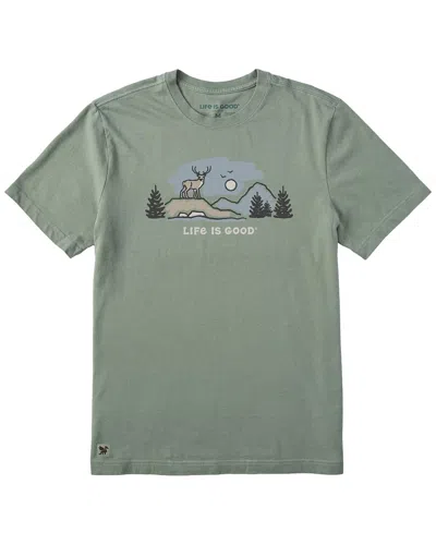 Life Is Good Crusher T-shirt In Green