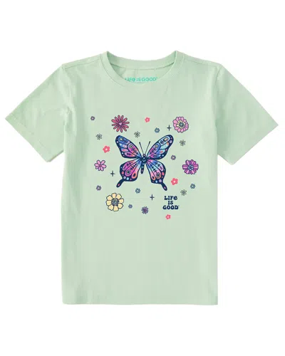 Life Is Good Kids'  Crusher T-shirt In Green