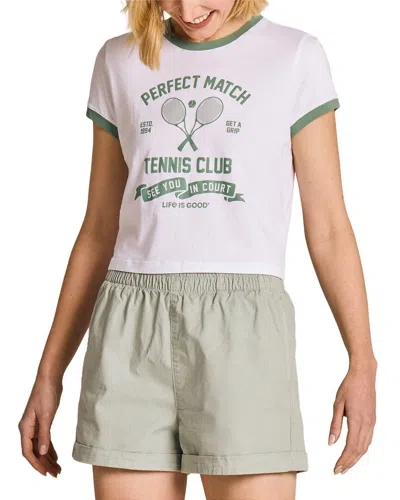Life Is Good Crusher T-shirt In White