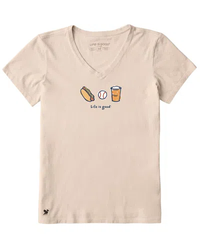 Life Is Good Crusher T-shirt In Brown