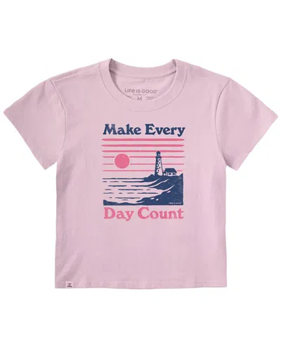 Life Is Good Crusher T-shirt In Pink