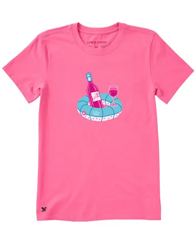 Life Is Good Crusher T-shirt In Pink