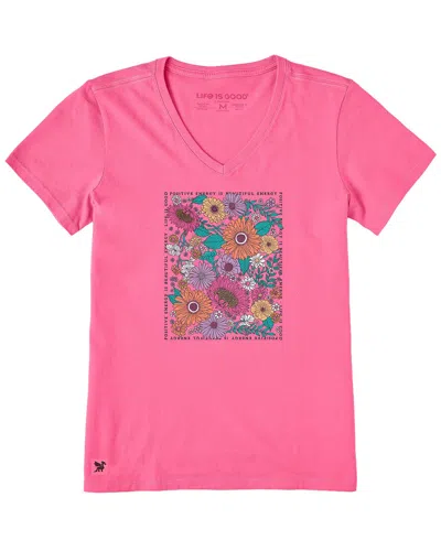 Life Is Good Crusher T-shirt In Pink
