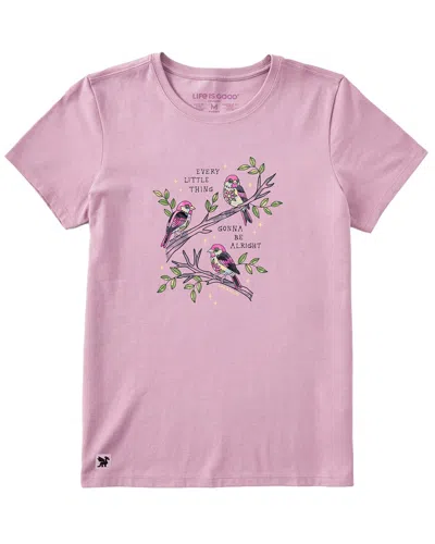 Life Is Good Crusher T-shirt In Pink