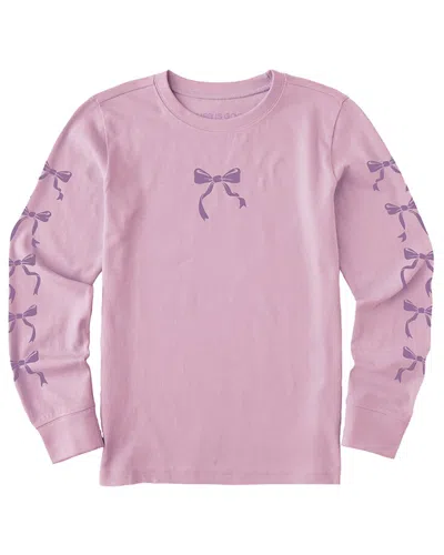 Life Is Good Kids'  Crusher T-shirt In Pink