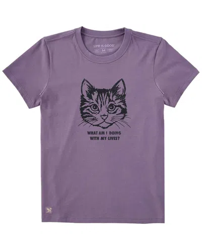 Life Is Good Crusher T-shirt In Purple