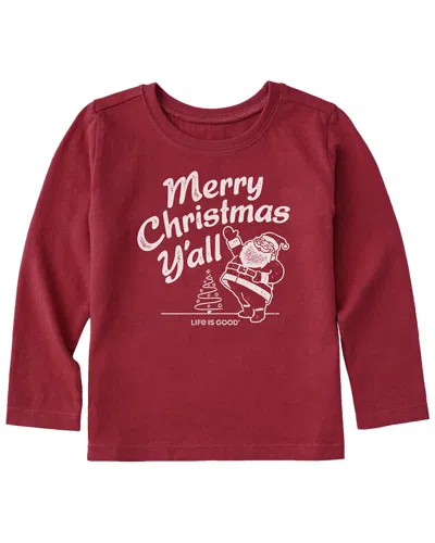 Life Is Good Kids'  Crusher T-shirt In Red