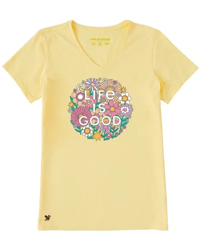 Life Is Good Crusher T-shirt In Yellow