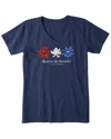 Life Is Good ® Crusher V-neck T-shirt