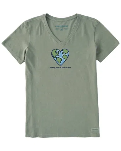 Life Is Good ® Crusher V-neck T-shirt In Gray