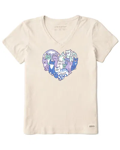 Life Is Good ® Crusher V-neck T-shirt In White