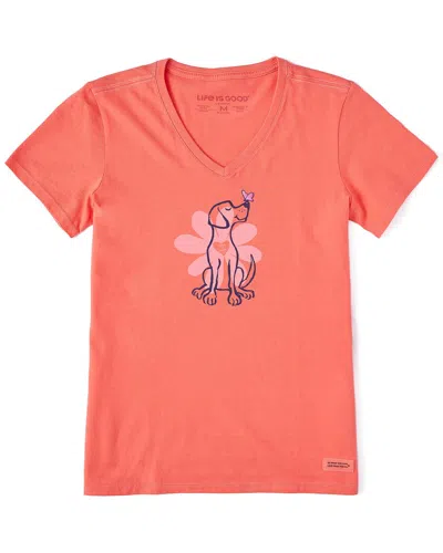 Life Is Good ® Crusher V-neck T-shirt In Red