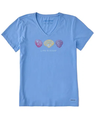Life Is Good ® Crusher V-neck T-shirt In Blue