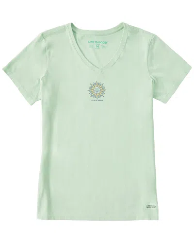 Life Is Good ® Crusher V-neck T-shirt In Green