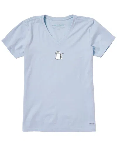 Life Is Good ® Crusher V-neck T-shirt In Blue