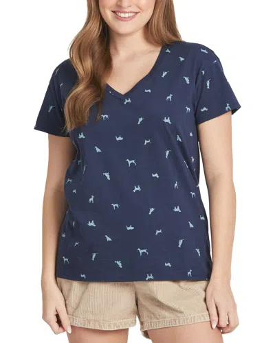 Life Is Good ® Crusher V-neck T-shirt In Blue