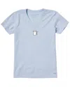 Life Is Good Crusher V-neck T-shirt In Blue