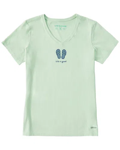 Life Is Good ® Crusher V-neck T-shirt In Green