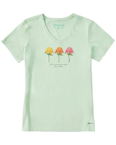 Life Is Good ® Crusher V-neck T-shirt In Green