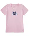 Life Is Good Crusher V-neck T-shirt In Pink
