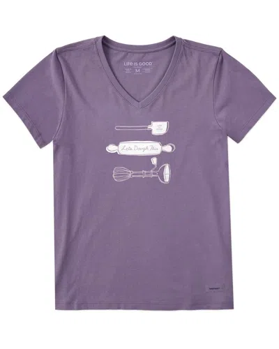 Life Is Good ® Crusher V-neck T-shirt In Purple