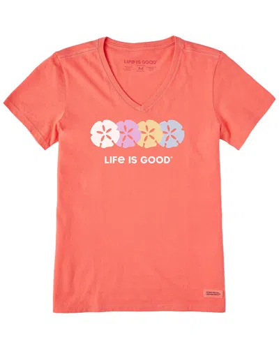 Life Is Good ® Crusher V-neck T-shirt In Red
