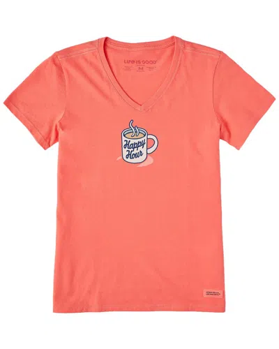 Life Is Good ® Crusher V-neck T-shirt In Red
