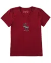 Life Is Good ® Crusher V-neck T-shirt In Red