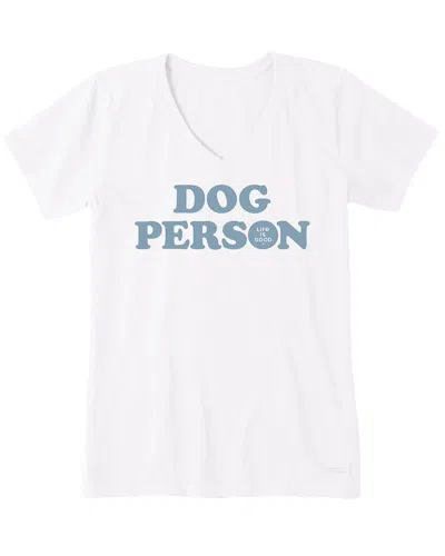 Life Is Good ® Crusher V-neck T-shirt In White