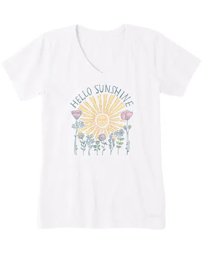 Life Is Good ® Crusher V-neck T-shirt In White