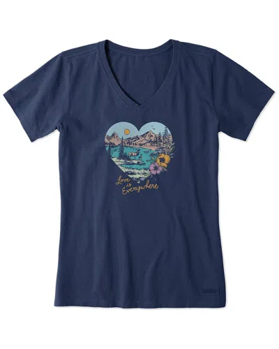 Life Is Good ® Crusher V-neck T-shirt