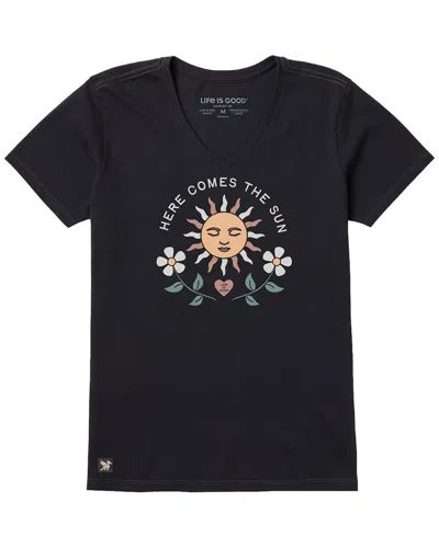 Life Is Good ® Crusher V-neck T-shirt In Black