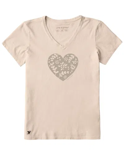 Life Is Good ® Crusher V-neck T-shirt In Birch White