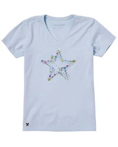 Life Is Good ® Crusher V-neck T-shirt In Blue